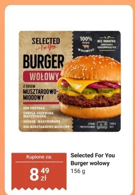 Burger wołowy promocja w Dino