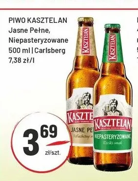 Piwo Kasztelan Niepasteryzowane promocja w Sedal