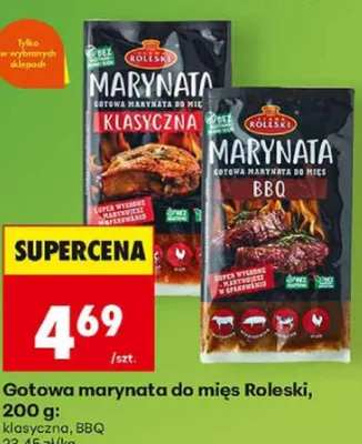 Gotowa marynata do mięs Roleski BBQ promocja w Biedronka