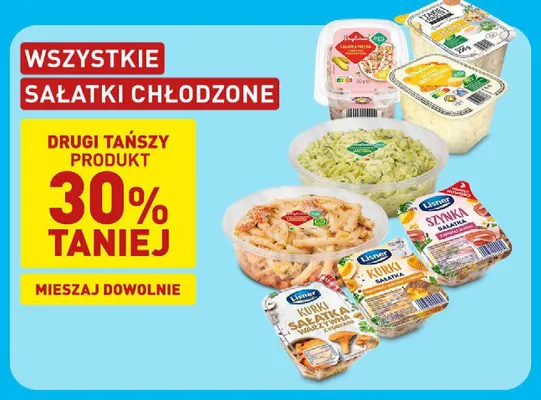 Sałatka warzywna z kurkami Lisner promocja w Aldi