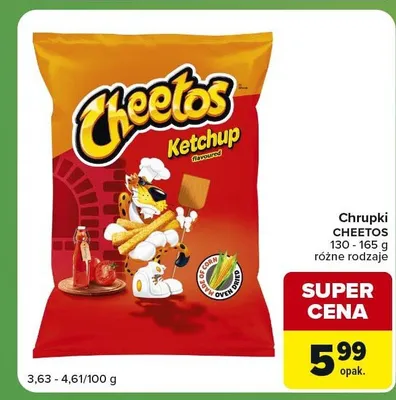 Chrupki Cheetos Ketchup promocja w Carrefour Express