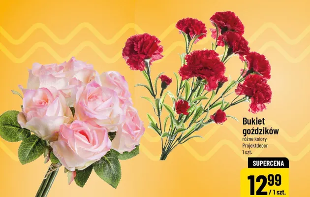 Bukiet goździków różne kolory promocja w POLOmarket