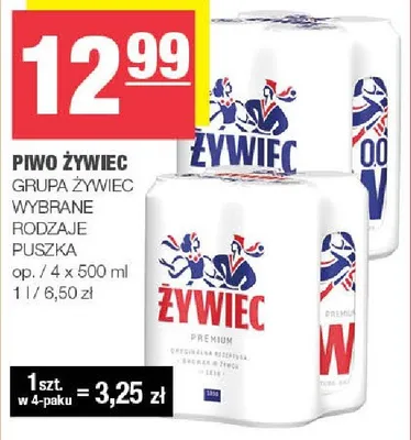 Piwo Żywiec promocja w SPAR