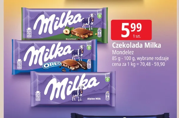 Czekolada Milka Oreo promocja w Leclerc