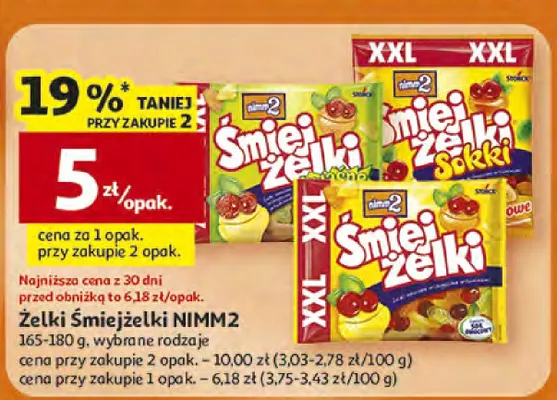 Żelki Śmiejżelki NIMM2 promocja w Auchan