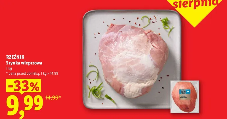 Szynka wieprzowa Rzeźnik promocja w Lidl