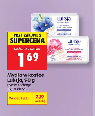 Mydło w kostce Luksja promocja w Biedronka