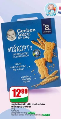 Herbatniczki dla maluchów Miśkopty Gerber promocja w Dino