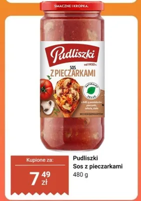 Sos z pieczarkami promocja w Dino