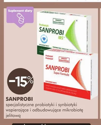 Probiotyk Sanprobi IBS promocja w Super-Pharm