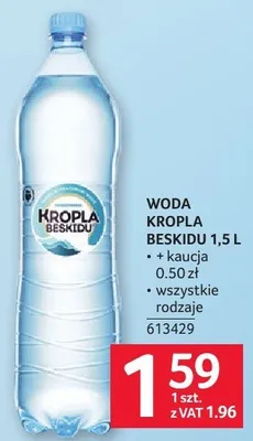 Woda Kropla Beskidu 1,5L promocja w Selgros