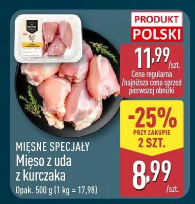 Mięso z uda z kurczaka promocja w Aldi
