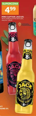 Piwo Captain Jack Cherry Tini 8% promocja w Stokrotka