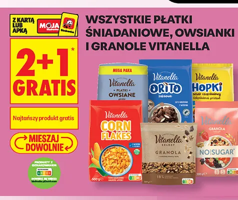 Płatki kukurydziane Corn Flakes Vitanella promocja w Biedronka