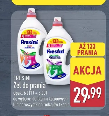 Żel do prania Fresini promocja w Aldi