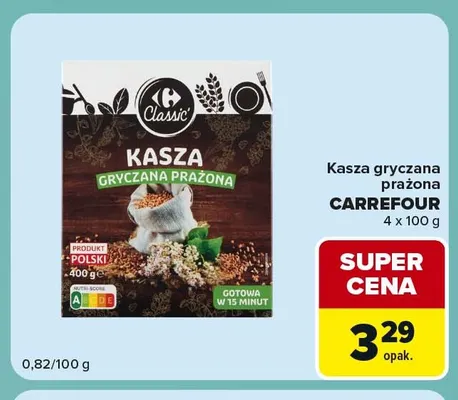 Kasza gryczana prażona Carrefour 4-pak promocja w Carrefour Express
