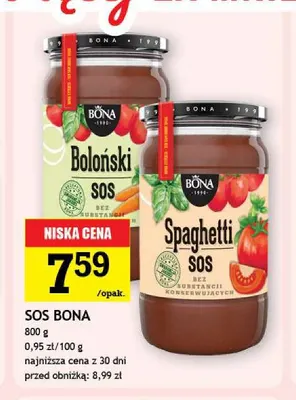 Sos spaghetti Bona promocja w Gram Market
