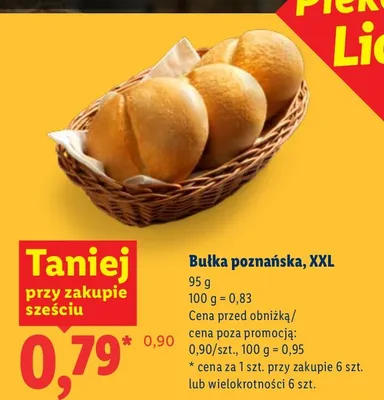 Bułka poznańska, XXL promocja w Lidl