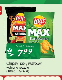 Chipsy Lay's Max promocja w CEZAR Delikatesy