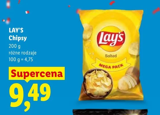 Chipsy ziemniaczane Lay's promocja w Lidl