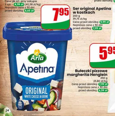 Ser original Apetina w kostkach promocja w Dino
