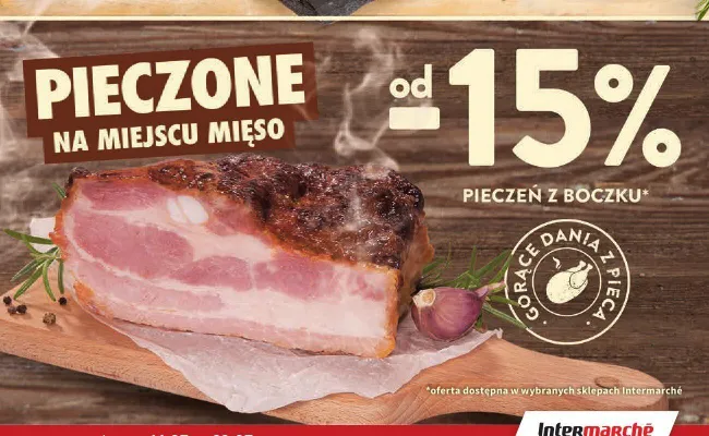 Pieczeń z boczku promocja w Intermarche