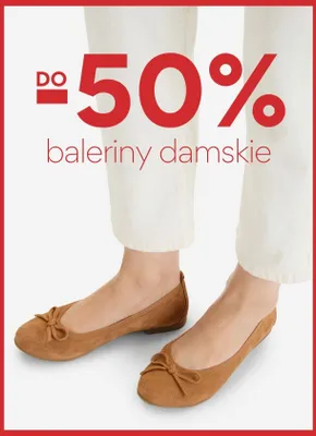 Baleriny damskie promocja w CCC