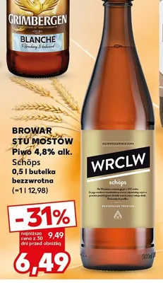 Piwo Stu Mostów Schöps promocja w Kaufland