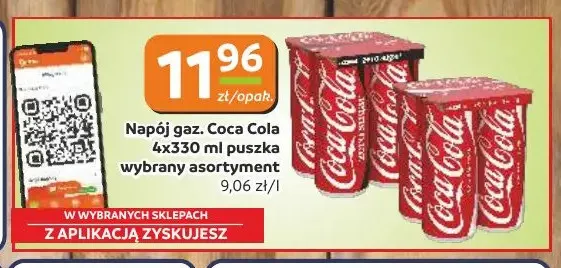 Napój gazowany Coca-Cola 4-pak promocja w Gama