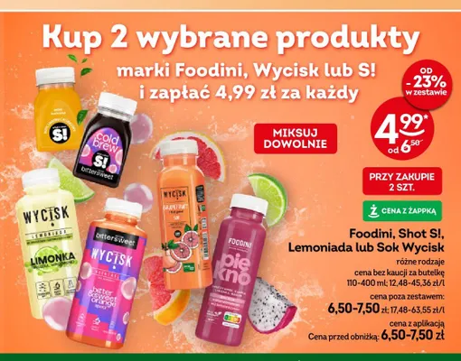 Sok Wycisk Grapefruit promocja w Żabka