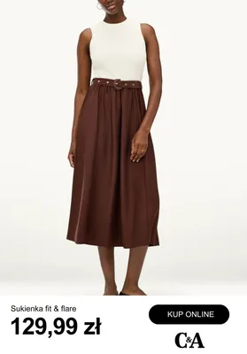 Sukienka fit & flare C&A promocja w C&A