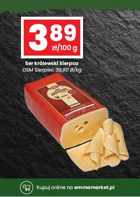 Ser królewski Sierpca OSM Sierpiec promocja w emma MARKET