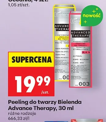 Peeling do twarzy, różne rodzaje promocja w Biedronka