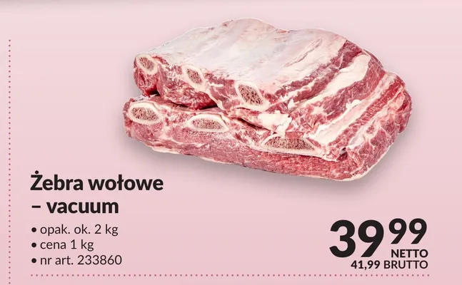 Żebra wołowe vacuum promocja w Makro