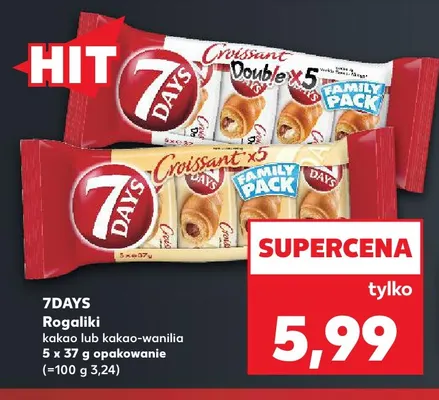 Rogaliki kakao 5-pak 7Days promocja w Kaufland