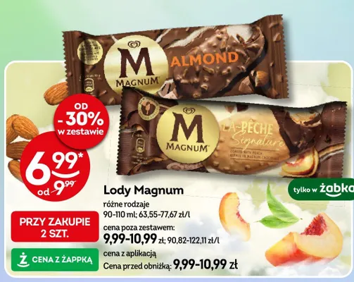 Lody Magnum La Pêche Signature promocja w Żabka