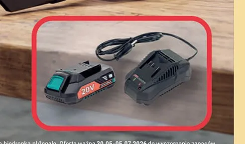 Ładowarka NAC 20V promocja w Biedronka
