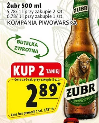 Piwo Żubr promocja w Prim Market