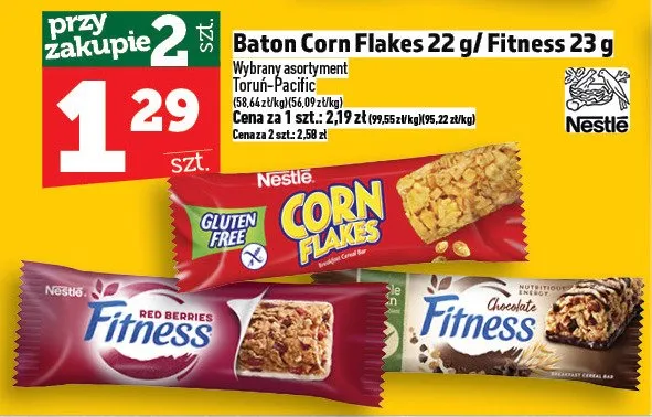 Baton Corn Flakes 22g / Fitness 23g promocja w TOPAZ