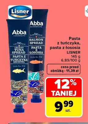 Pasta z łososia Lisner promocja w Carrefour