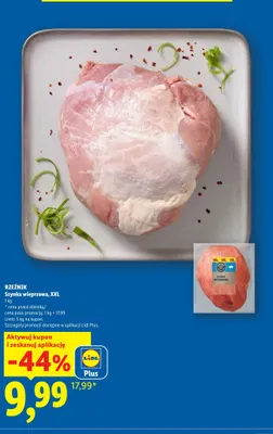 Szynka wieprzowa XXL Rzeźnik promocja w Lidl