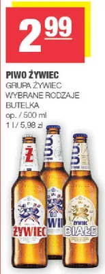Piwo wybrane rodzaje butelka promocja w SPAR