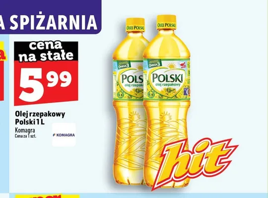 Olej rzepakowy Polski promocja w TOPAZ