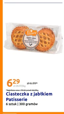 Ciasteczka z jabłkiem Patisserie 6-pak 300 g promocja w Action