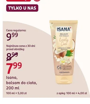 Balsam do ciała promocja w Rossmann