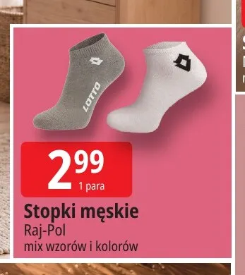 Stopki męskie Raj-Pol promocja w Leclerc