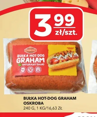 Bułka hot-dog graham Oskroba promocja w Top Market