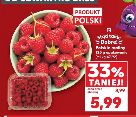 Maliny polskie Stąd takie Dobre! promocja w Kaufland