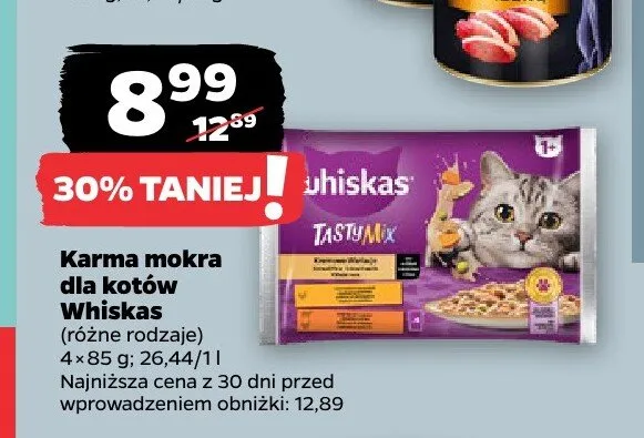 Karma mokra dla kotów Whiskas Tasty Mix promocja w Netto