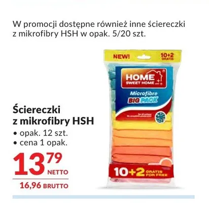 Ściereczki z mikrofibry HSH promocja w Makro